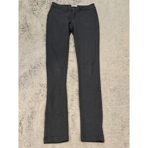 Labijou Womens Skinny Pants Charcoal Grey Cotton Stretch Size S Low Rise 26x31